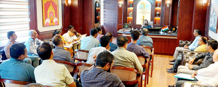Deputy commissioner reviewed the progress of development projects
